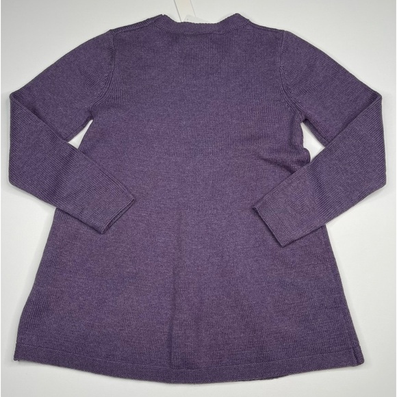 Soft Surroundings Sydney Knit Sweater Purple Wool Boho Winter Fall Office New - Picture 8 of 15